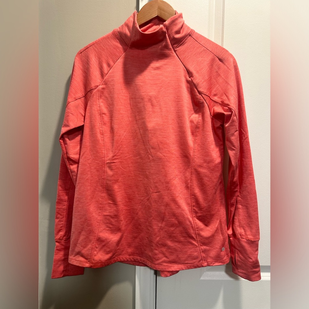 Layer 8 Coral Pullover side zip medium